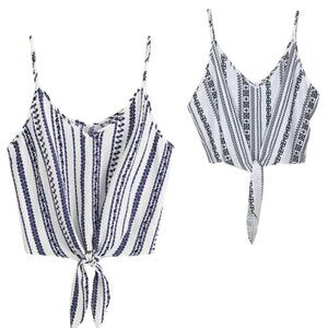 ❤️🆕 SHEIN CURVE VCAY Ditsy Floral Print Tie Hem Summer Woman Cami Top 2XL